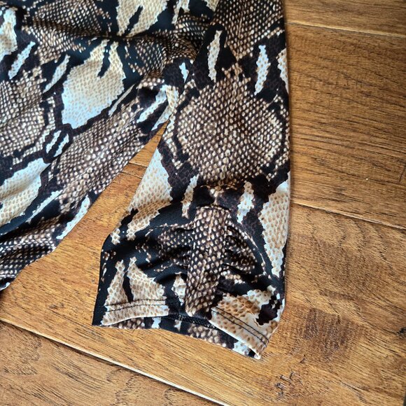 White House Black Market Women's Small Animal Print Blouson Dress - Picture 4 of 6